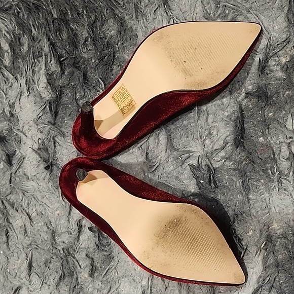 High Heel Pointed Toe Pumps Slip-on. Royal Blue and Red, 6.5 US, 37 EU. - Picture 13 of 16